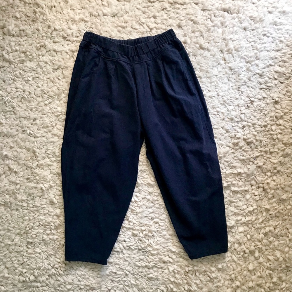 Black Crane cotton Carpenter pants, M